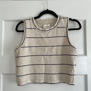 Lou & Grey Striped Crop Tank